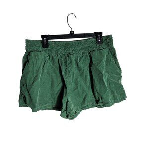 Wild Fable XL Green Cotton Elastic Waist Womens Casual Shorts